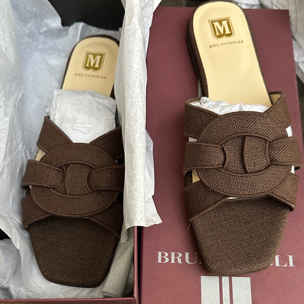 Bruno Magli Dark Brown Women's Sandals